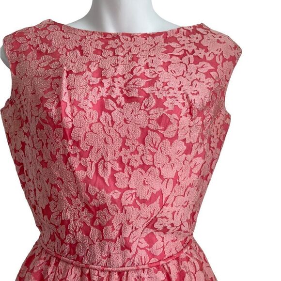 Vintage 1960s Floral A Line Sleeveless Dress Size 6 - Picture 3 of 11